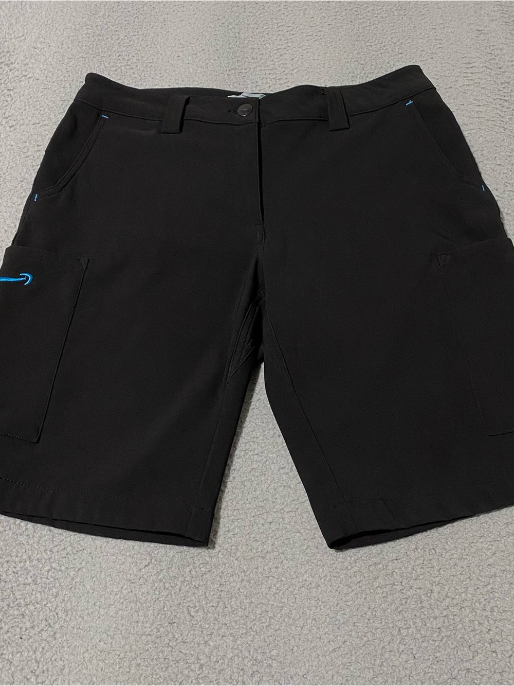 Amazon Cargo Shorts Luly Yang Womens Medium Black Stretch Performance Active